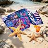 Custom Name Personalized Demon Hunters Kpop Print Beach Towel, for Trip Camping Beach Party Home Decor, Birthday Gift for Family & Friends