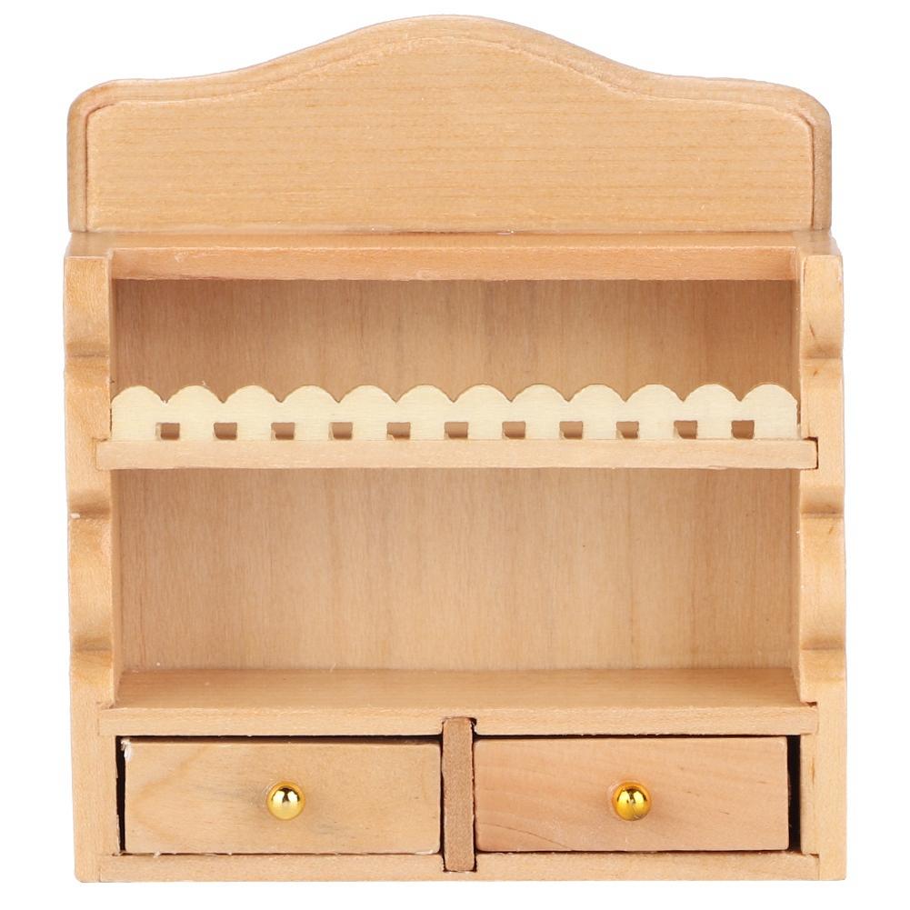 1:12 Miniature Doll House Kitchen Wall Mounted Storage Rack Accessory Furniture Toy
