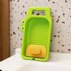 Thicken Laundry Board Plastic Integrated Lovely Washing Board Clothes Washboard  Home Use Laundry
