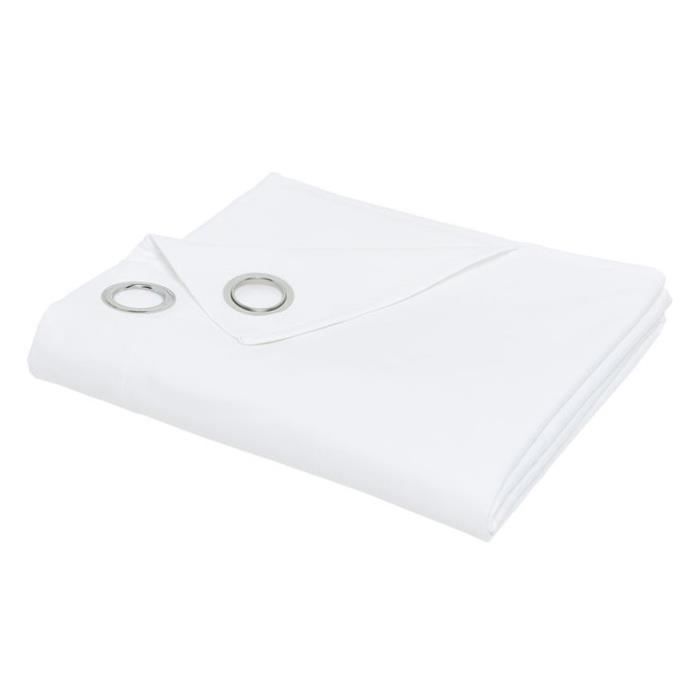 СЕГОДНЯ утепляющая штора с простыми люверсами Белый 140х240 см