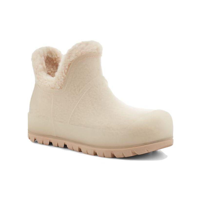 UGG Кожаные полусапожки с круглым носком, женские, бежевые 1132070-NAT