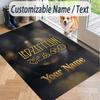Custom Text Printed Rug Led Zeppelin Non Slip Floor Carpet For Home Room Decor
