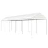 VidaXL Belvedere with White Roof 11.15x2.28x2.69 M Polyethylene, Party Tent, Marquee, Awning Shelter, Pavilion, Tent 3155505