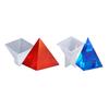 Transparent Silicone Pyramid Mold DIY Resin Art Craft Flexible Reusable Demolding Tool for Candle Soap