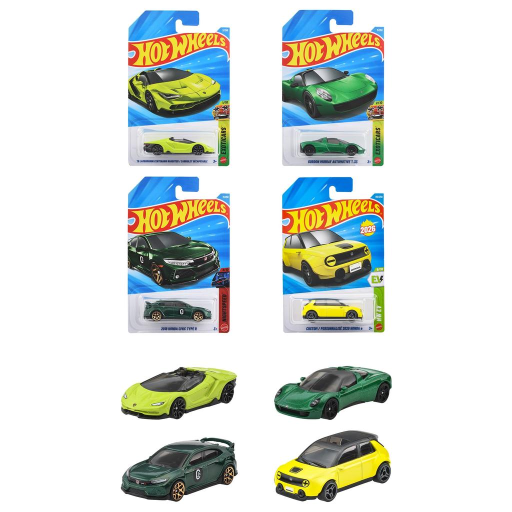 Hot Wheels Базовые Автомобили F Ассортимент 36 Миниатюрных Автомобилей Возраст - (Бокс-сет) - 3+ - Многоцветный C4982-98RF