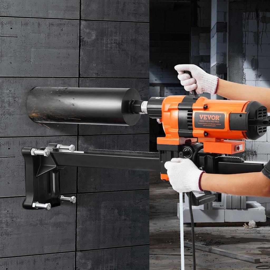 Core Drill Machine 0.8-11.8in Dia 3500W Diamond Core Drill Rig with Stand