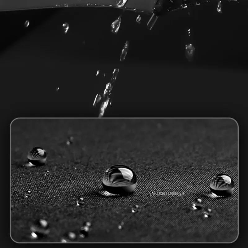 Ветрозащитный прочный 105 см усиленный автоматический складной зонт для мужчин с большой ручкой-пряжкой, ветро- и водонепроницаемый