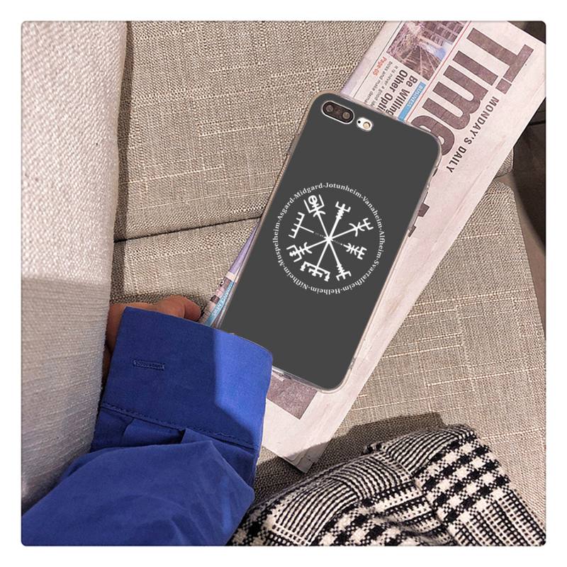 Чехол для телефона Viking Vegvisir Odin Nordic для iPhone 11 12 13 mini pro XS MAX 8 7 6 6S Plus X 5S SE 2020 XR