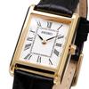 Seiko Часы квадратный дизайн кварц SWR054 белый циферблат x черный кожаный ремешок [Seiko] женские [Товар]