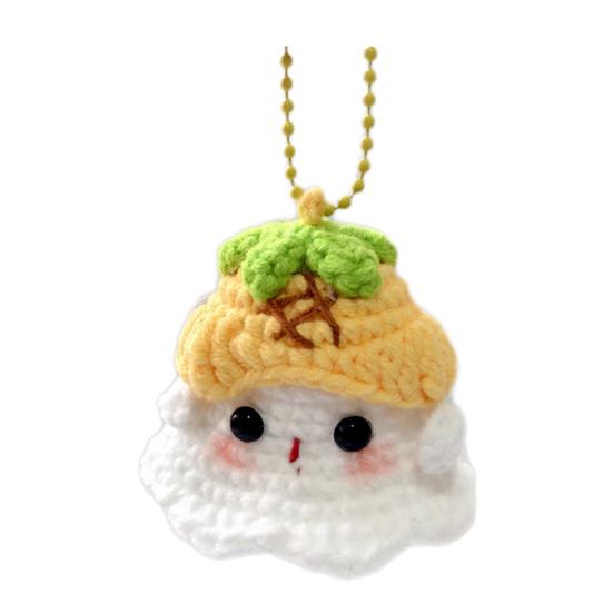 Хэллоуин Крючком Призрак Орнамент Милый Ручной Работы Вязаный Лягушка/Кот/Паук/Клубника Призрак Подвесное Украшение для Зеркала Заднего Вида Автомобиля