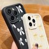 Мягкий чехол с однотонным бантом для iPhone 16 Pro Max 15 Pro 14 13 12 11 XS XR 8 7, матовый силиконовый противоударный чехол для защиты линз из ТПУ