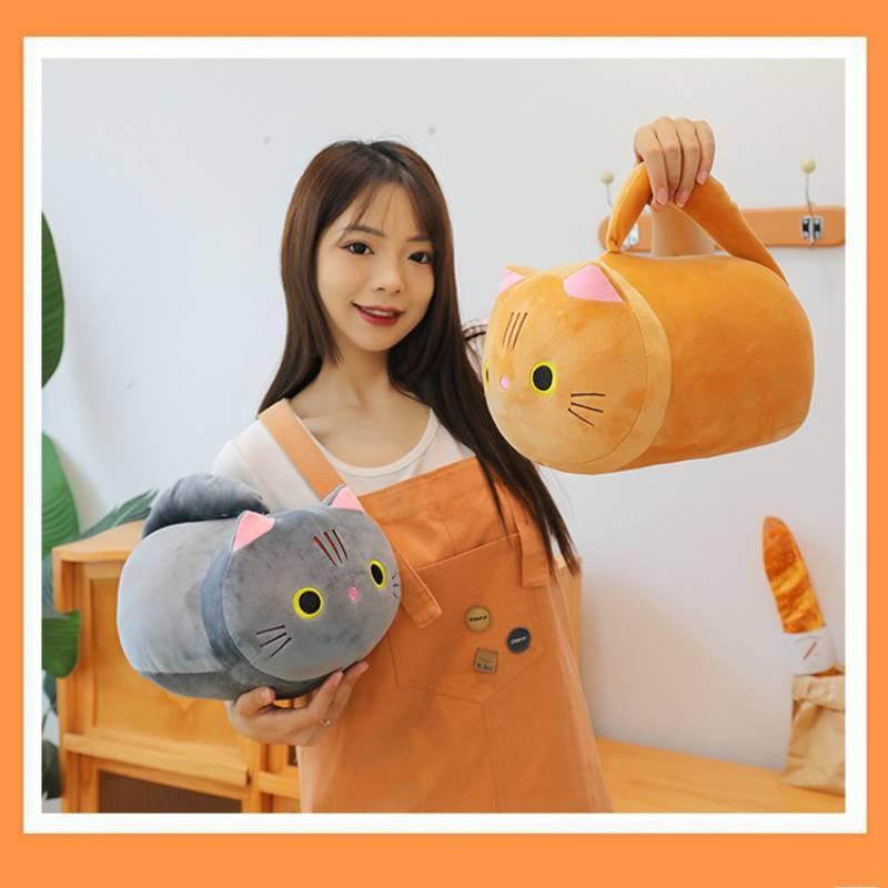 Adorable Plush Cat Toy Cartoon Bedtime Companion Kid Girls Birthday Gift Holiday
