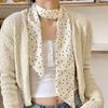 Silk Scarf, Long Strip, High-end Sense, Retro Polka Dot Neck Tie, Necktie, Versatile Streamer, Headband, Decorative Belt.