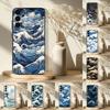 Чехол для телефона Ukiyo-e Морские волны для Samsung серии S s21 s22 s23 s24 s25 FE Plus Ultra, мягкий TPU, приятный для кожи