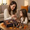 Acrylic Miniature Doll Set Day of The Dead Costume Advent Calendar 2026, 24 Days Countdown with Holiday Stocking Stuffers Pcs Mini Skull Ornaments,