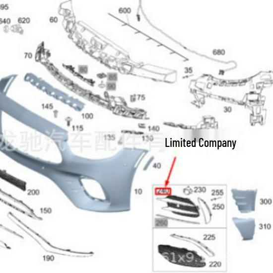 Front Bumper Fog Light Frames for Mercedes-Benz E-Class W213 (Left & Right) – Parts 2138858904, 2138859004