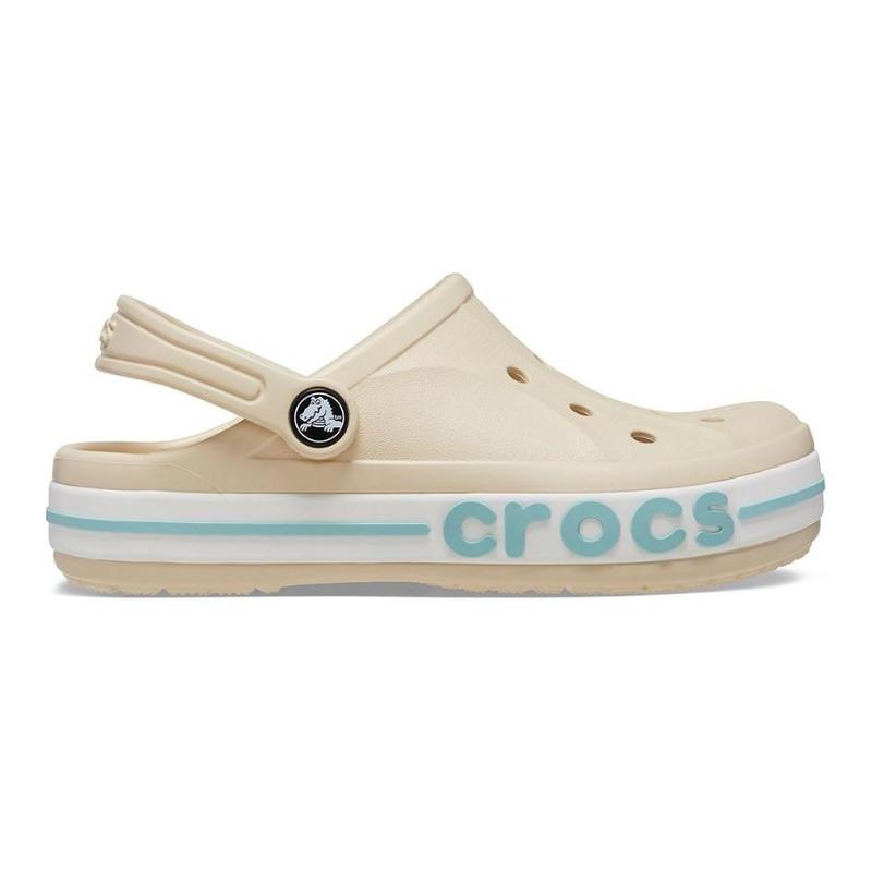 Crocs Bayaband Breathable Lightweight Fashion Versatile Kids Sandals Off White Kids 207019-11S