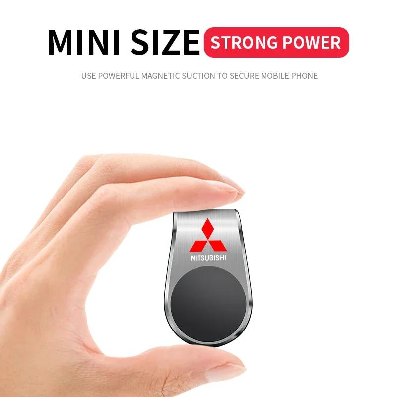 Магнитный Универсальный L-образный Держатель для Телефона в Автомобиле Стенд Клипса для Mitsubishi Eclipse Lancer Outlander Pajero ASX Colt Space