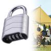 Combination Lock Padlock 4 Digit Password Resettable Lockbox Door Padlock, Combo for Gate