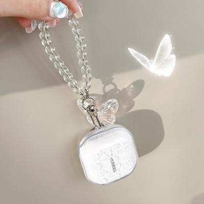 Милый чехол для наушников с бабочкой для Galaxy Buds FE Samsung Galaxy Buds Pro Galaxy Buds 2 Pro Buds Live Galaxy Buds2, защитный чехол для беспроводных наушников