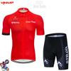 Short Sleeve Cycling Jersey Set Men Women Breathable Moisture Wicking Bike Shirt Road Mountain