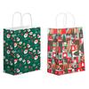 5Pcs Practical Large Capacity Portable Xmas Gift Wrapping Bags Merry Christmas Santa Claus Paper Decorations Party Favors