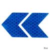 2Pcs Car Reflective Sticker Arrows Pattern Warning Decals For Motorcycle Auto Tail Bar Bumper Safety