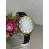 Used Rare Excellent Condition  Vivienne Westwood Watch Quartz Orb Dial Leather Band Black Gold