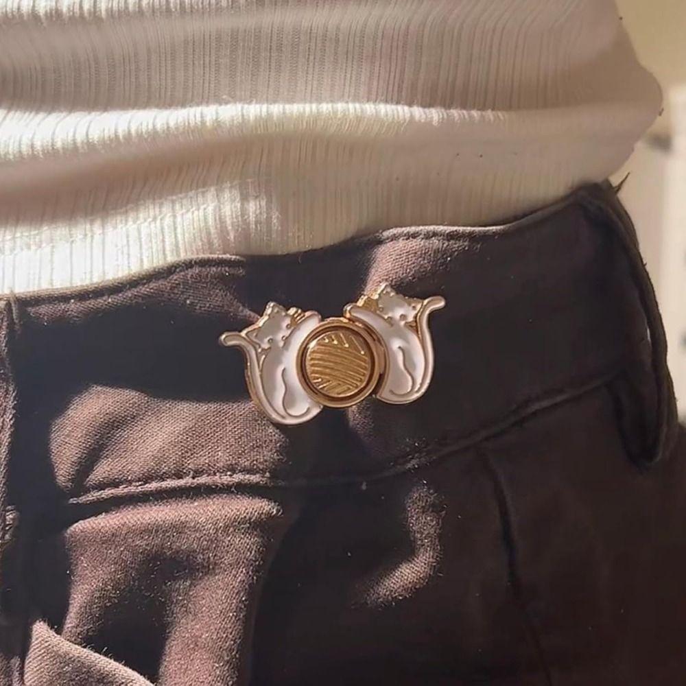 3Pairs Replacement Jeans Buttons Repair Kit Pants Pins Durable No-Sewing Metal Button Jeans