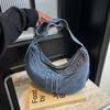 Shoulder Bag Harajuku Denim Bag Girl Versatile Commuter Messenger Bag Women's Shoulder Dumpling Bag