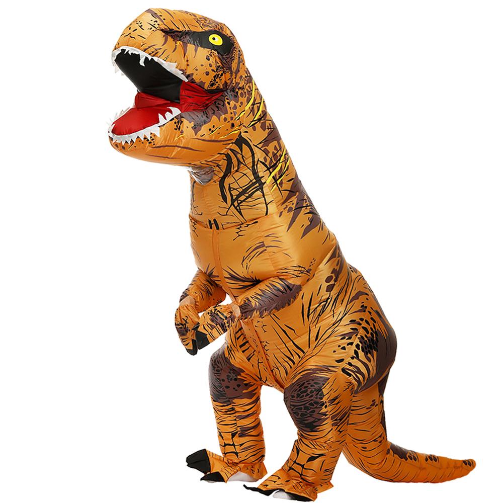 Взрослые дети T-Rex динозавр надувные костюмы Пурим Хэллоуин Рождество талисман аниме вечеринка косплей костюм платье нарядные костюмы