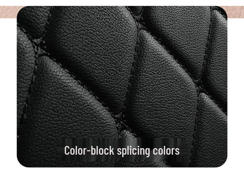 Wuling Mini Full Leather Cartoon Car Seat Cushion - Universal Fit, Four Seasons.