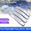 Для Chevrolet Trax U200 2013~ Хромированные Накладки на Внешние Ручки Дверей Автомобильные Аксессуары Наклейки для Стайлинга Декор 2017 2018