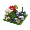 Dollhouse Courtyard Decoration Kit Realistic Miniatures Miniature Garden Ornament Set Resin Material