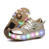 Luminous Roller Skate Shoes For Kids Boys Girls Glowing Wheels Shoes Children LED Wheels Sneakers With USB Charging