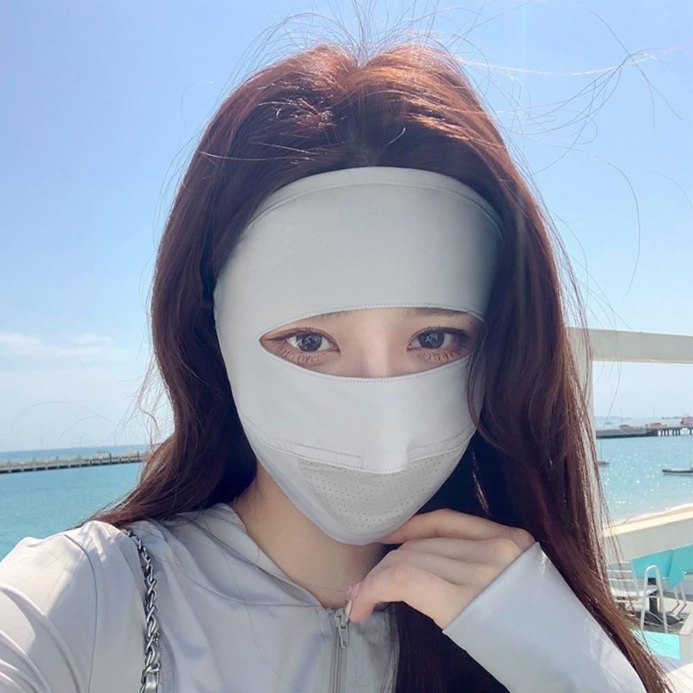 Traceless Sunscreen Mask Anti-UV Face Veil New Facial Gini Outdoor Sports