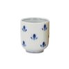 [Hasegawa Buddhist Altars] Teacup, Flower Pattern, Blue, 1.8cm, Buddhist Altar Accessories