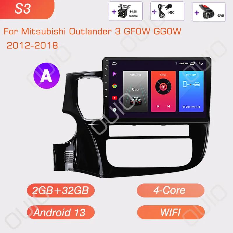 Android13 Carplay радио для Mitsubishi Outlander 3 GF0W GG0W 2012 2013-2018 стереосистема мультимедийный проигрыватель Android Auto GPS Navi