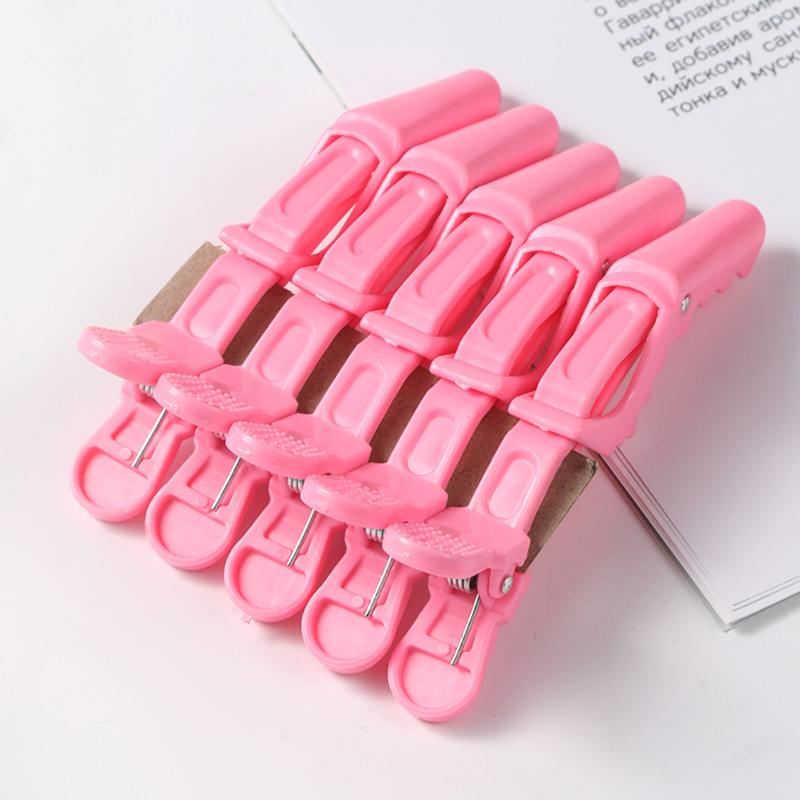 5Pcs/Lot Plastic Hair Clip Hairdressing Clamps Claw Section Alligator Clips Barber For Salon Styling Hair Accessories Hairpin