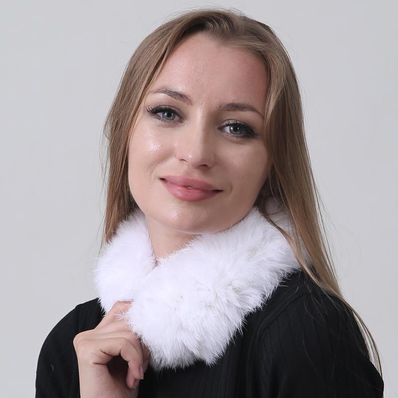 Пушистая шапка из кроличьего меха женская из натурального меха шляпа с открытым верхом с эластичной лентой, теплая зимняя модная шапка