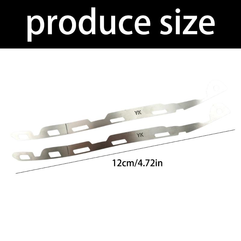31BC Set of 2 Front Bumper Clip Brackets for Golf 6 2009-2014 Stainless Steel Repair Parts for Front Bumper Restoration and