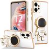 Silicone Case - E.F.CONNECTION - For Xiaomi Redmi Note 12 4G - Shockproof - Adjustable Stand - 3D Astronaut