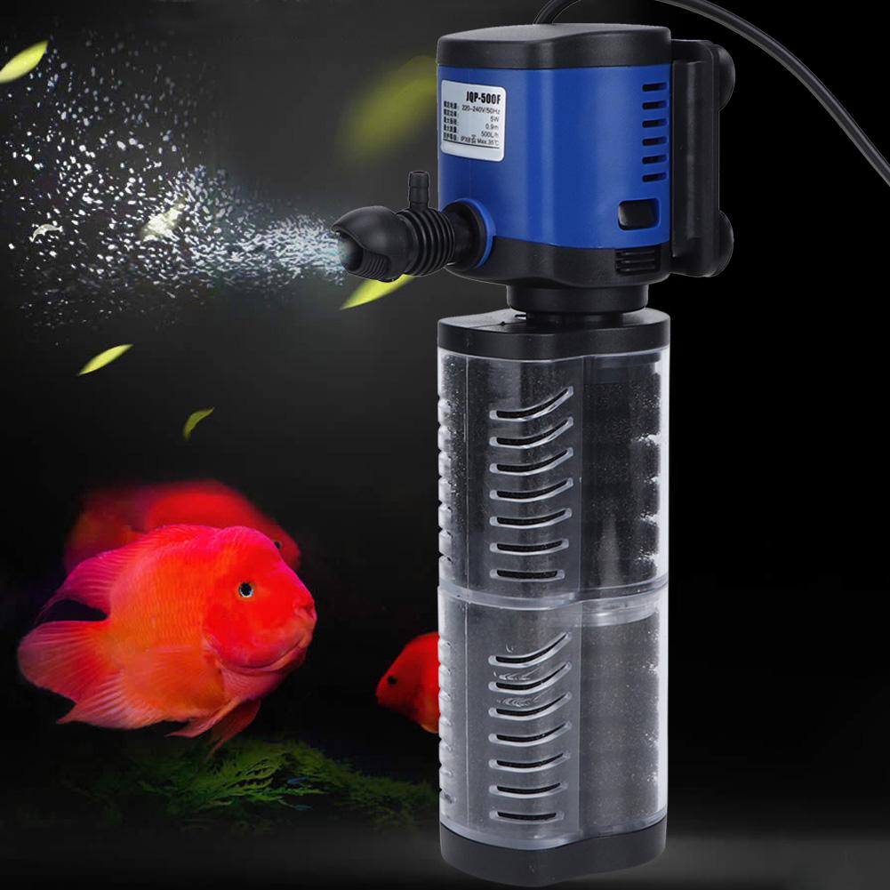 Аквариумный фильтр для рыбок, погружной насос, бесшумные аэрационные насосы CN  (JQP-500F 5 Вт)