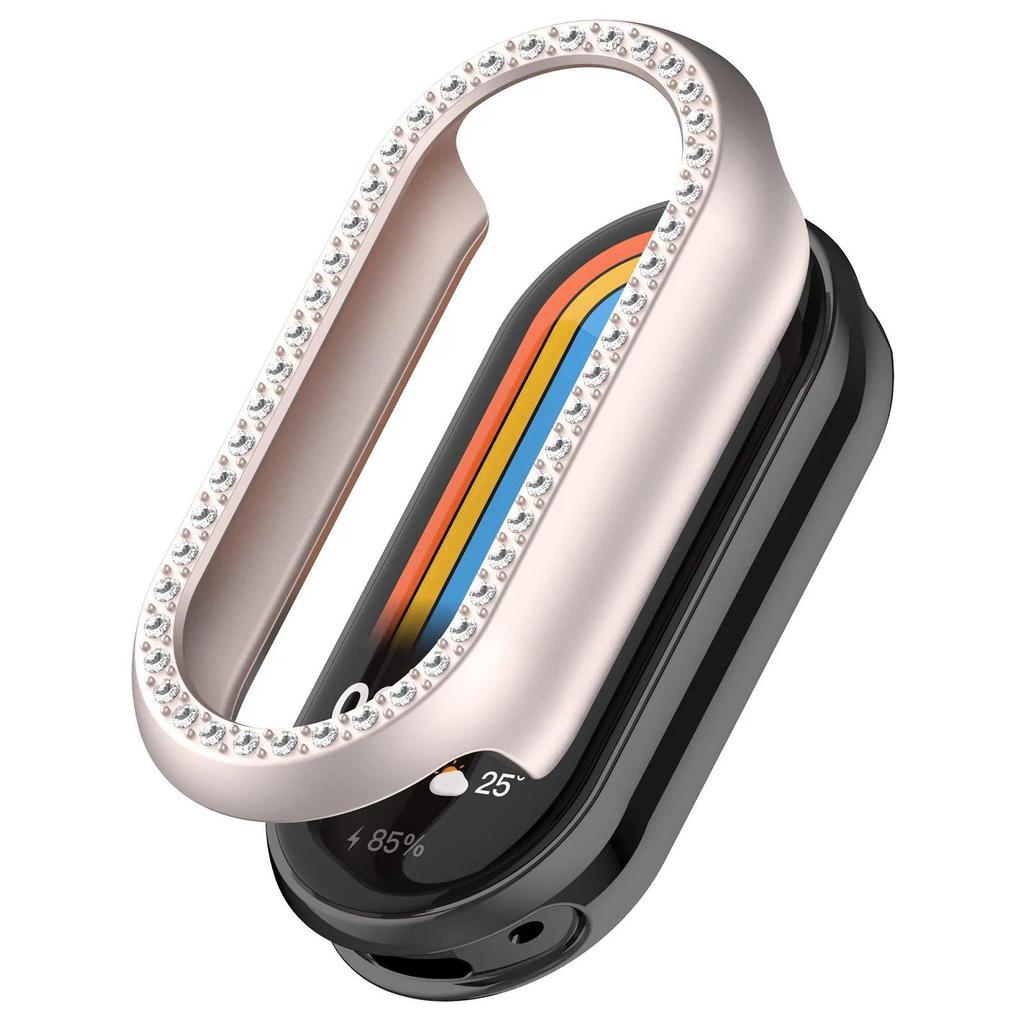 Biling PC Case Cover for Xiaomi Mi Band 10 9 8 Hard Screen Protector Bumper Frame for XIAOMI Smart Band 10 Ceramic