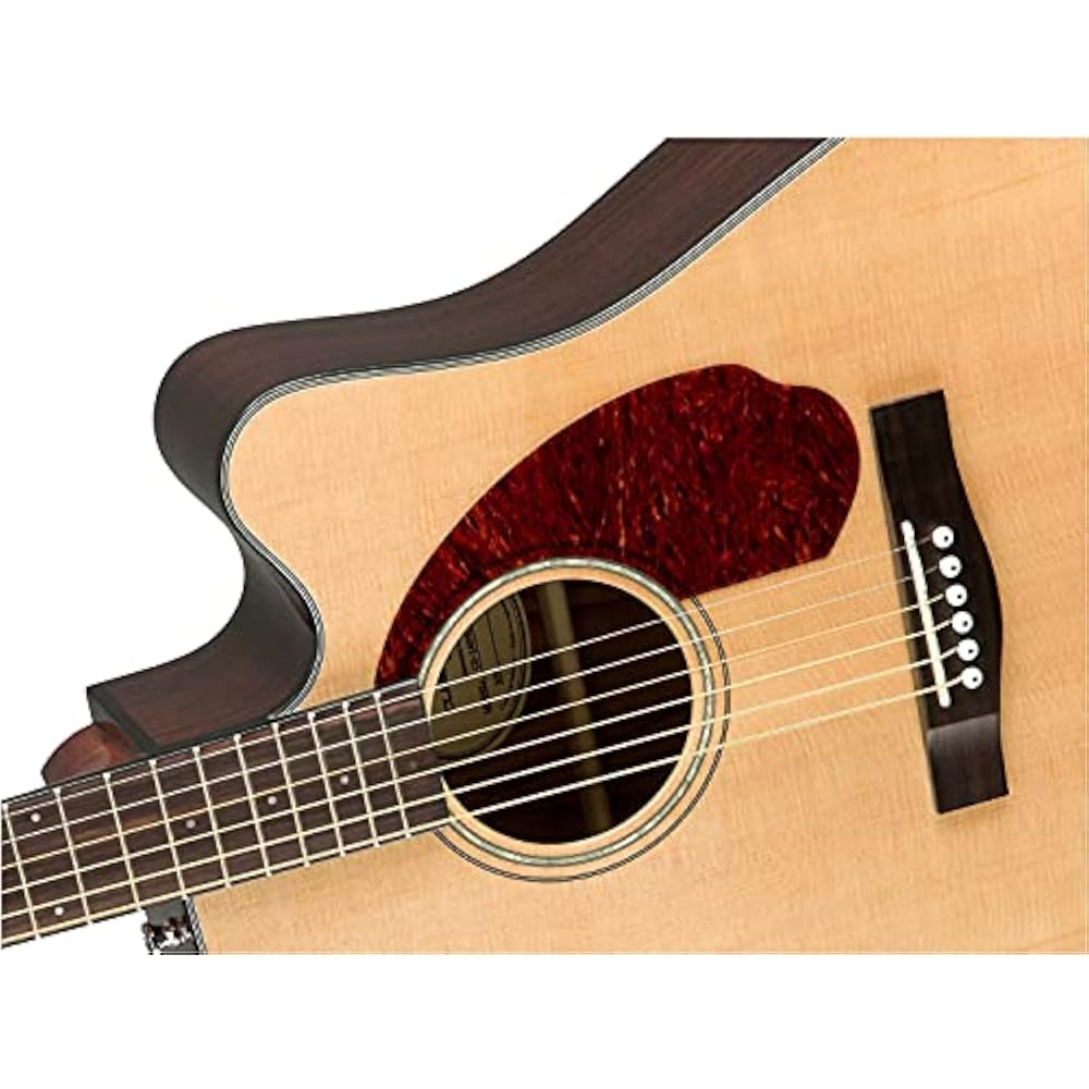 Fender Акустическая гитара CD-140SCE, Натуральный цвет, с жестким кейсом
