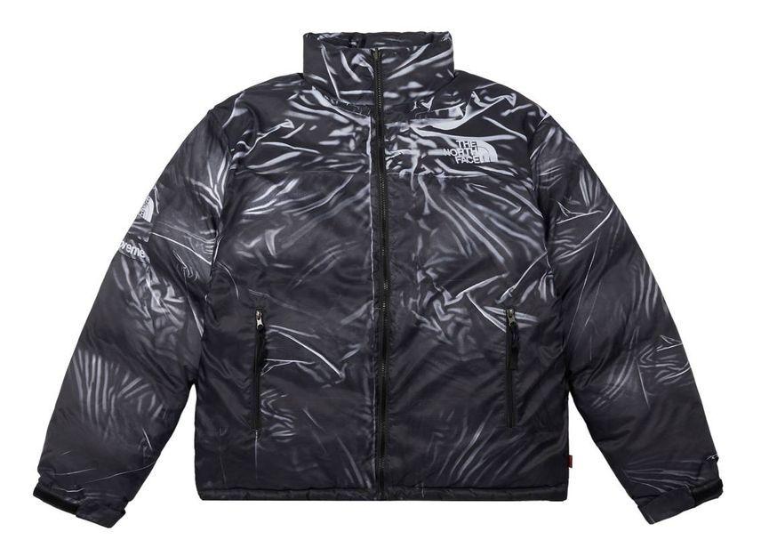 Supreme The North Face Trompe Loeil Printed Nuptse Jacket Black