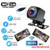 Автомобильная камера заднего вида Wi-Fi HD 170-градусная камера заднего вида Беспроводная водонепроницаемая камера заднего вида Wi-Fi 12 В 24 В для Android Ios