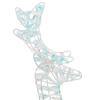 Reindeer Pull Sled Warm White 30 x 12 x 54.5 cm PET