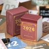 W89C 2026 Tearable Desk Calendar 365 Day Daily Calendar Writing Notepads Light Weight Portable For Daily Tasks And Reminders