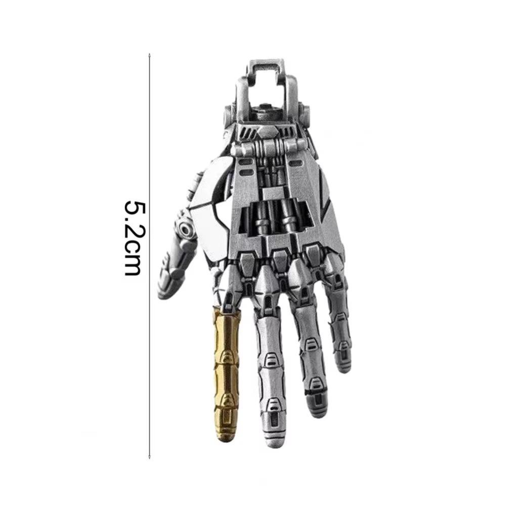 Portable Mechanical Bionic Hand Pendant Jewelry Accessories Steampunk Mechanical Hands Necklace